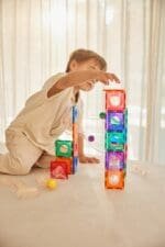 Set magnetic Circuit cu bile Compact 60 Piese, Cleverclixx - imagine 2