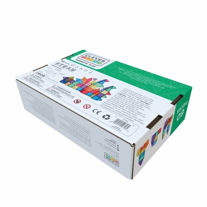 Set magnetic de construit Inventiv 60 piese, Cleverclixx - imagine 3