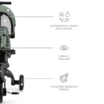 TRICICLETA KINDERKRAFT JAZZ 2, GREEN - imagine 8