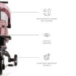 TRICICLETA KINDERKRAFT JAZZ 2, PINK - imagine 4