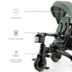 TRICICLETA KINDERKRAFT JAZZ 2, GREEN - imagine 5