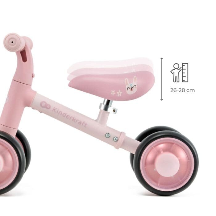 BICICLETA ECHILIBRU CUTIE FLASH, PINK - imagine 5