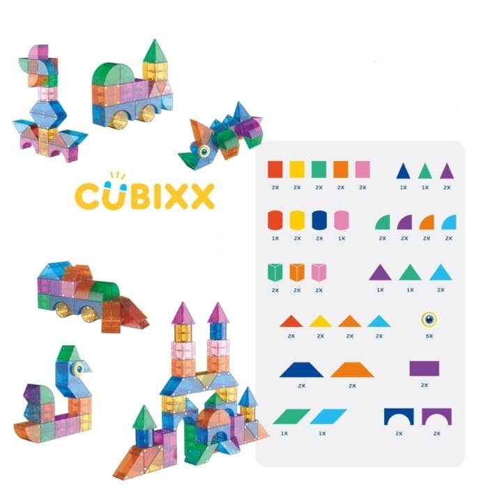 Blocuri magnetice Cubixx, 85 piese - imagine 3