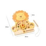 Labirint magnetic din lemn Leu, Orange Tree Toys