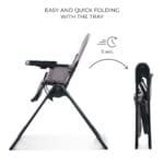 SCAUN DE MASA KINDERKRAFT BINCI, GREY - imagine 2