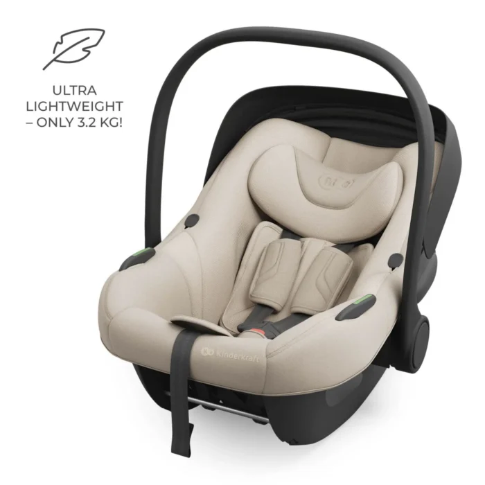 SCOICA AUTO KINDERKRAFT I-LITE 40-87 CM, BEIGE - imagine 7