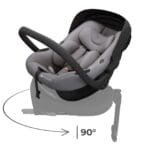 SCOICA AUTO KINDERKRAFT I-LITE 40-87 CM, GREY - imagine 3