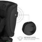 SCAUN AUTO KINDERKRAFT FIX2GO 76-150 CM, BLACK - imagine 4