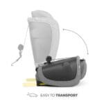 SCAUN AUTO KINDERKRAFT FIX2GO 76-150 CM, GREY - imagine 4