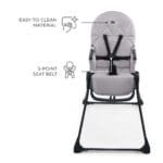 SCAUN DE MASA KINDERKRAFT BINCI, GREY - imagine 3