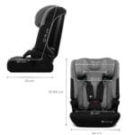 SCAUN AUTO KINDERKRAFT COMFY 75-150 CM, DK GREY - imagine 4