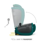 SCAUN AUTO KINDERKRAFT FIX2GO 76-150 CM, GREEN - imagine 9