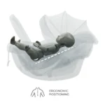 SCOICA AUTO KINDERKRAFT I-LITE 40-87 CM, BEIGE - imagine 10