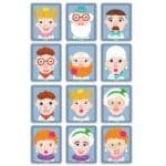 Joc magnetic creativ Portrete, Djeco - imagine 2