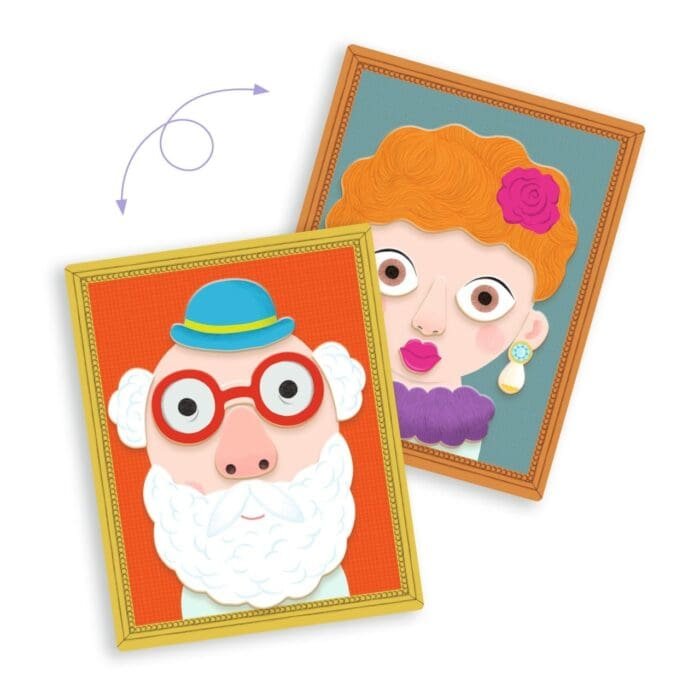 Joc magnetic creativ Portrete, Djeco - imagine 4