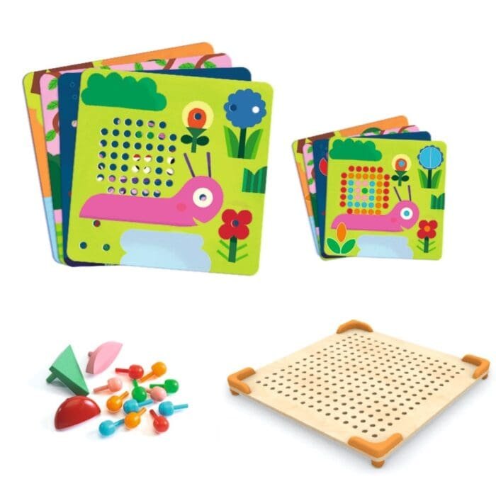 Jucarie educativa Mozaic mini animo, Djeco - imagine 2