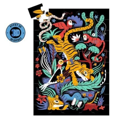 Puzzle 3D Saltul Tigrului, Djeco