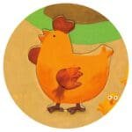 Puzzle gigant tactil Ferma, Djeco - imagine 2