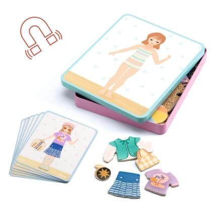 Joc educativ cu magnet de imbracat personaje, Djeco