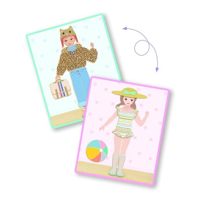 Joc educativ cu magnet de imbracat personaje, Djeco - imagine 2