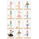 Joc educativ cu magnet de imbracat personaje, Djeco - imagine 3