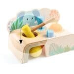 Jucarie bebe din lemn Multi Tap, Djeco - imagine 2