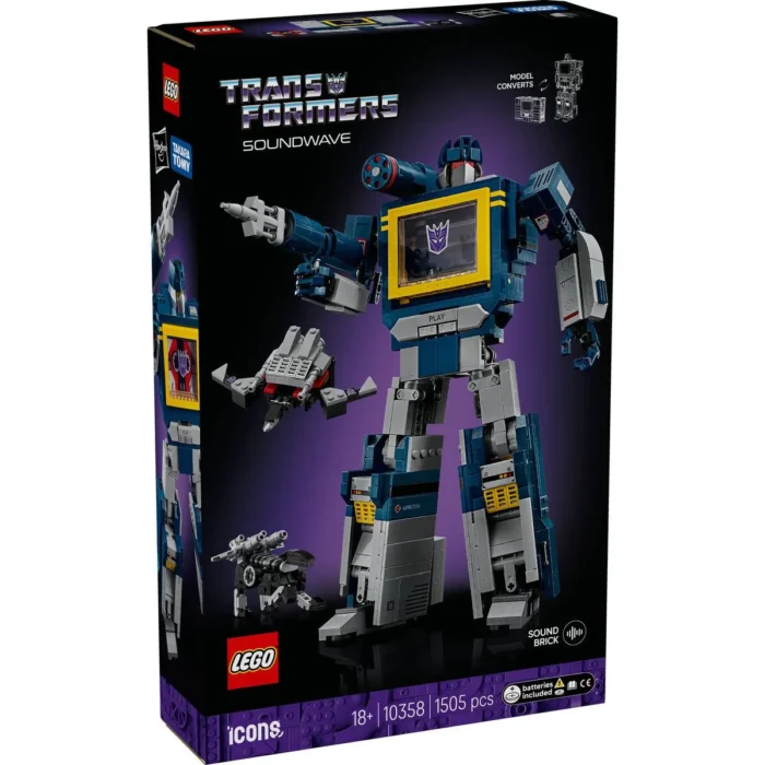 LEGO ICONS TRANSFORMERS SOUNDWAVE 10358 - imagine 10