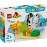 LEGO DUPLO FAMILII DE ANIMALE SALBATICE: PINGUINI SI LEI 10442 - imagine 10