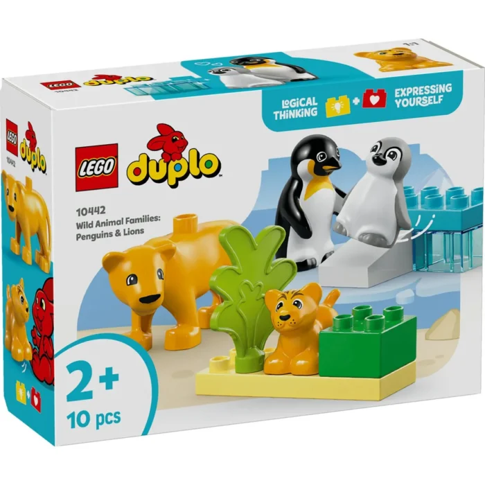 LEGO DUPLO FAMILII DE ANIMALE SALBATICE: PINGUINI SI LEI 10442 - imagine 10