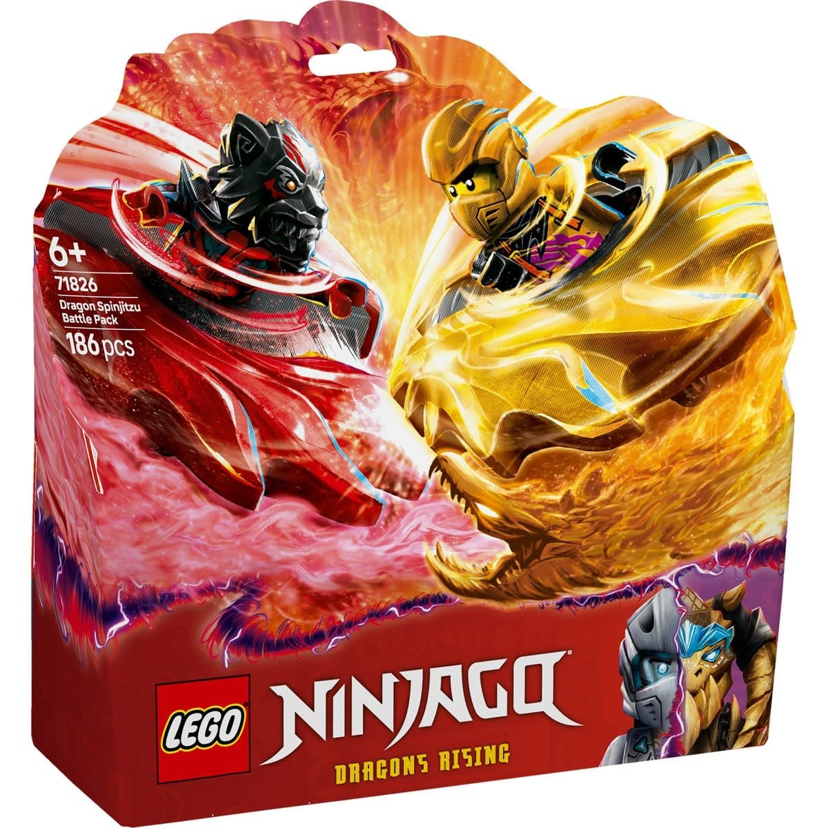 1_LEGO71826 LEGO NINJAGO PACHET DE LUPTA CU DRAGONI SPINJITZU 71826 - imagine 1