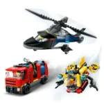 LEGO CITY ELICOPTER, CAMION DE POMPIERI SI SUBMARIN REMIXATE 60462 - imagine 7