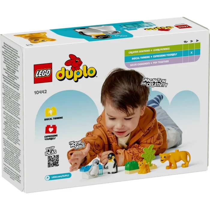 LEGO DUPLO FAMILII DE ANIMALE SALBATICE: PINGUINI SI LEI 10442 - imagine 11
