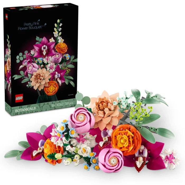 LEGO BOTANICALS BUCHET DE FLORI ROZ 10342 - imagine 12