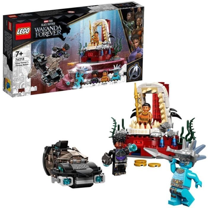 LEGO SUPER HEROES SALA TRONULUI REGELUI NAMOR 76213 - imagine 5