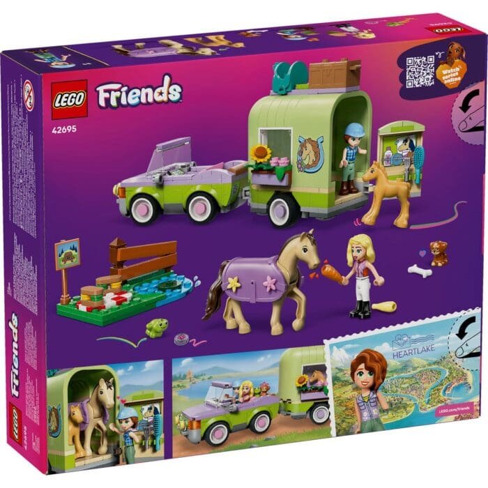 LEGO FRIENDS REMORCA PENTRU CAL SI MANZ 42695 - imagine 7