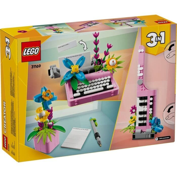 LEGO CREATOR MASINA DE SCRIS CU FLORI 31169 - imagine 8