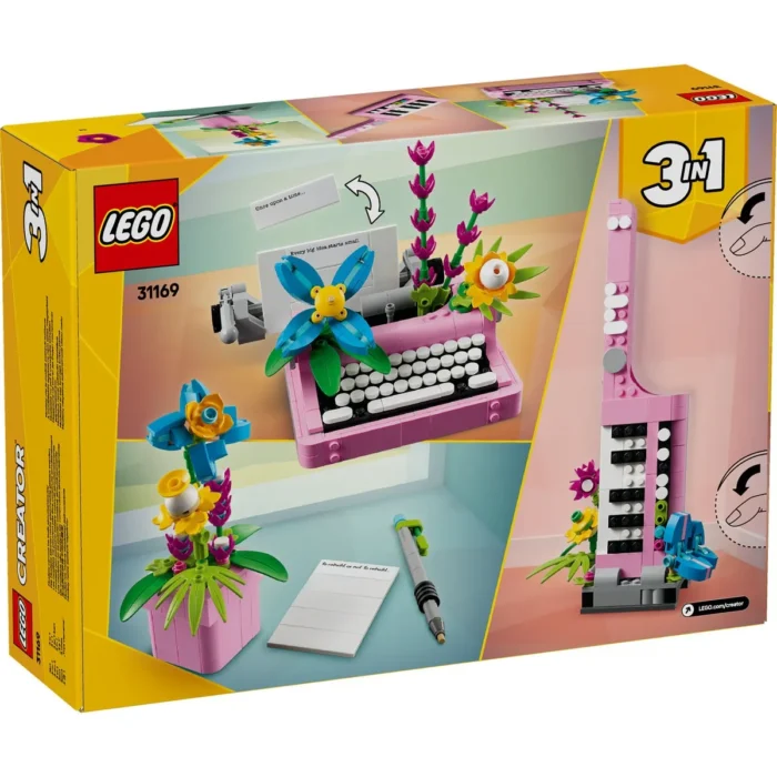 LEGO CREATOR MASINA DE SCRIS CU FLORI 31169 - imagine 17