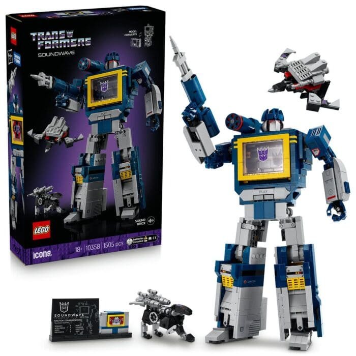 LEGO ICONS TRANSFORMERS SOUNDWAVE 10358 - imagine 9