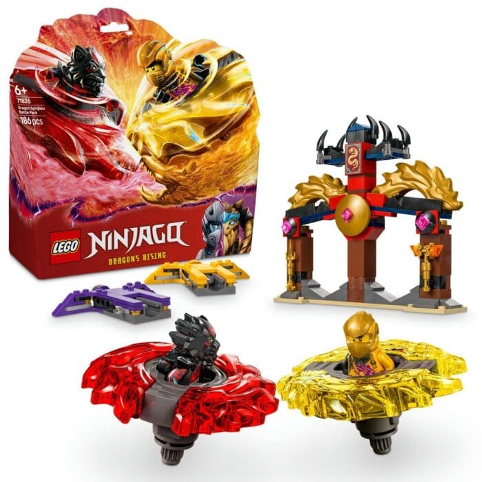 LEGO NINJAGO PACHET DE LUPTA CU DRAGONI SPINJITZU 71826 - imagine 9