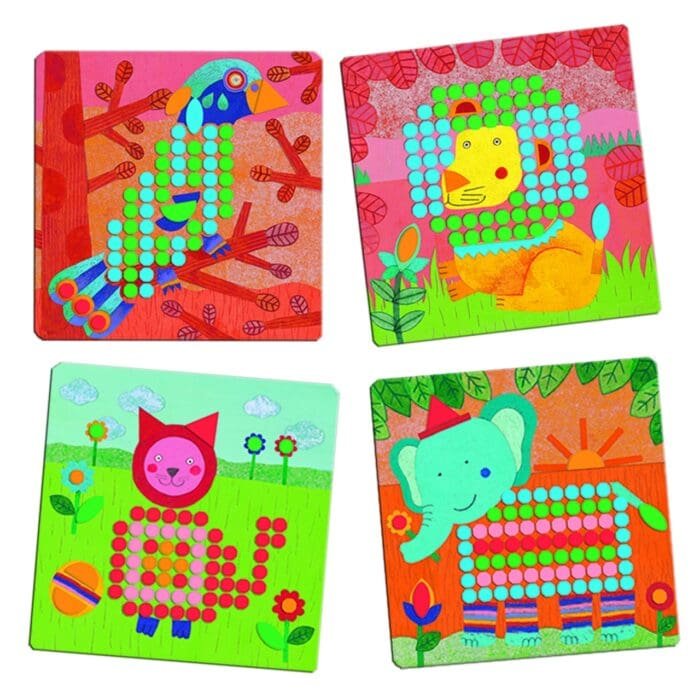 Jucarie educativa Mozaic animo, Djeco - imagine 3