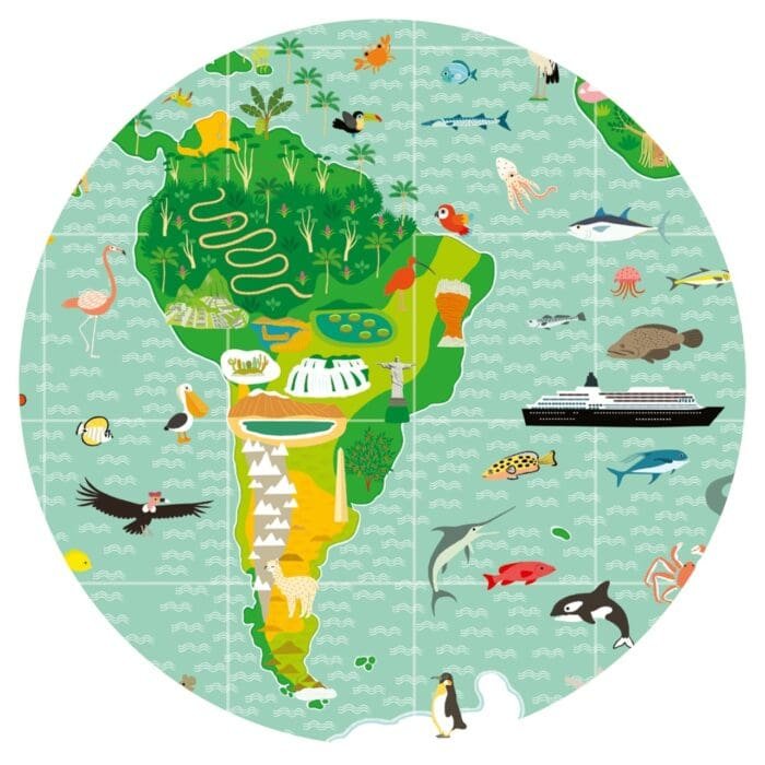 Puzzle observatie In jurul lumii, Djeco - imagine 3