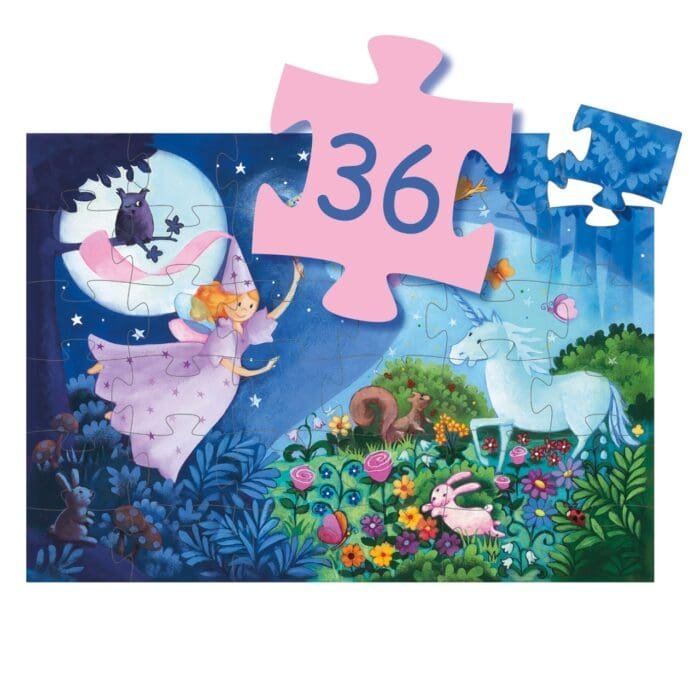 Puzzle Zana si unicornul, Djeco - imagine 3