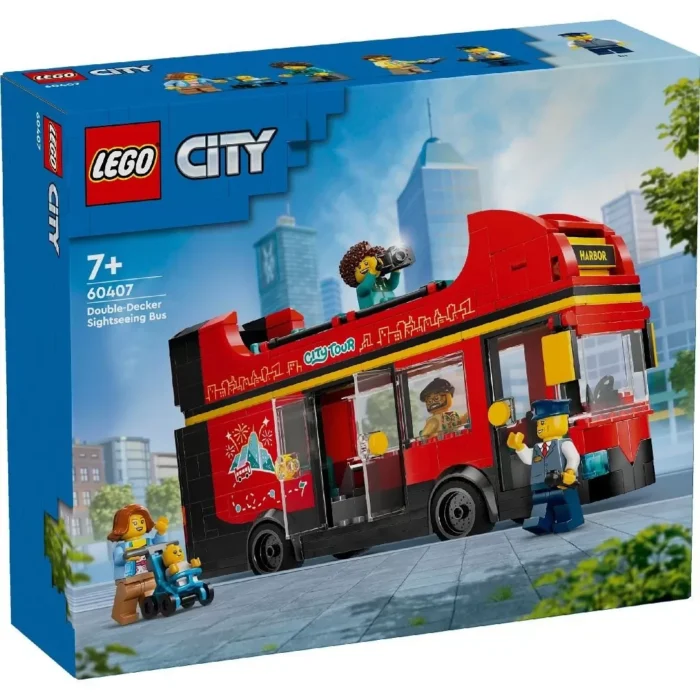 LEGO CITY AUTOBUZ TURISTIC ROSU CU ETAJ 60407 - imagine 7
