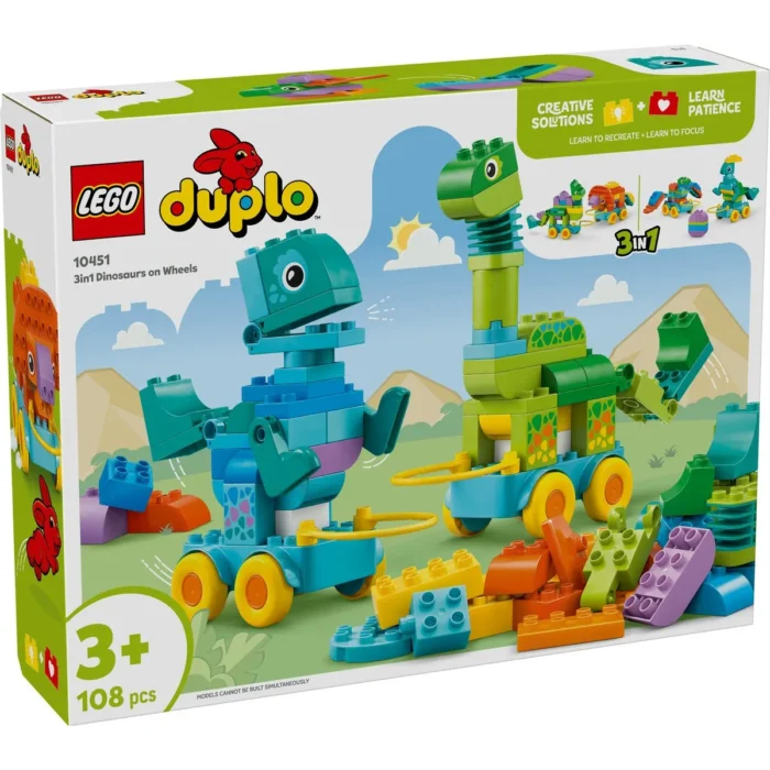 LEGO DUPLO DINOZAURI PE ROTI 3 IN 1 10451 - imagine 7