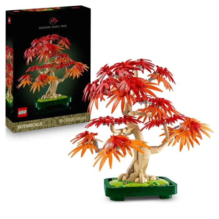 LEGO BOTANICALS BONSAI DE ARTAR JAPONEZ ROSU 10348 - imagine 7