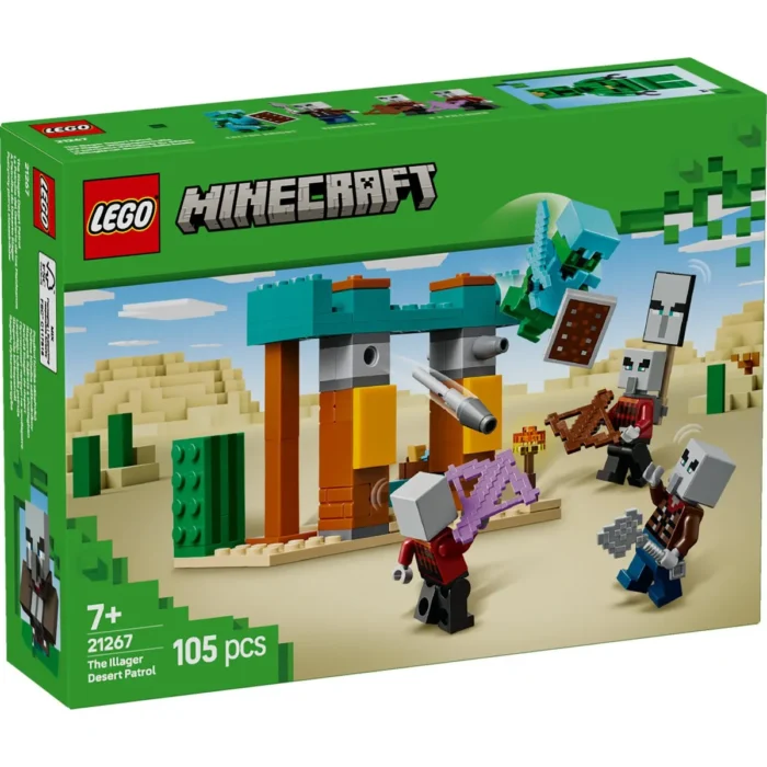LEGO MINECRAFT PATRULA ILLAGER ÎN DESERT 21267 - imagine 10