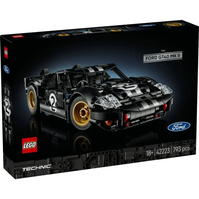LEGO TECHNIC MASINA DE CURSE 1966 FORD GT40 MKII 42223 - imagine 10