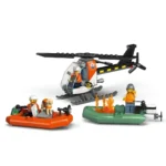 LEGO CITY BARCA DE SALVARE SI ELICOPTER ALE PAZEI DE COASTA 60504 - imagine 11