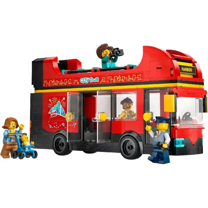 LEGO CITY AUTOBUZ TURISTIC ROSU CU ETAJ 60407 - imagine 8