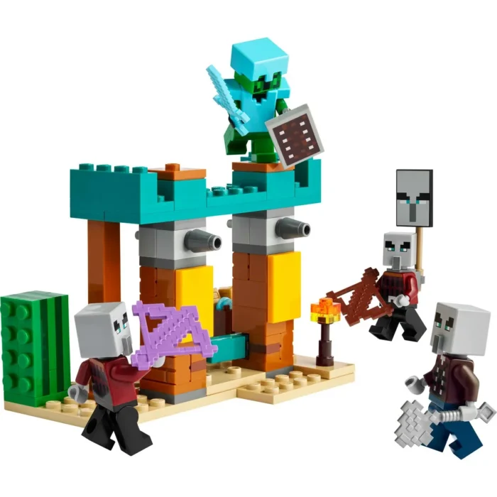 LEGO MINECRAFT PATRULA ILLAGER ÎN DESERT 21267 - imagine 11